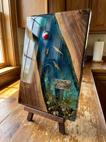 Fishing Resin Cutting Boards